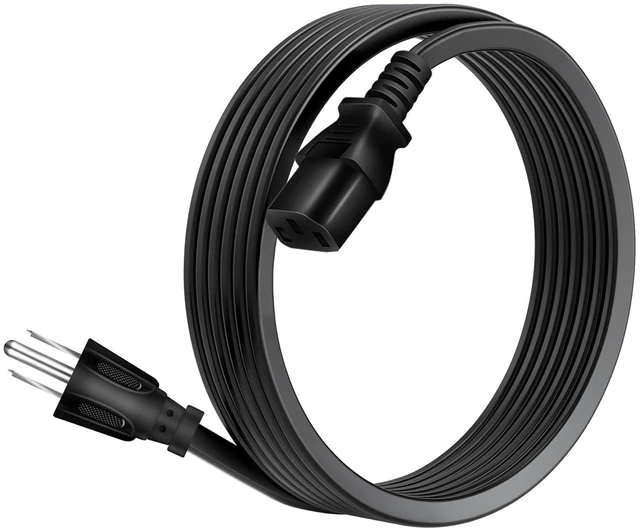 Main image of Universal 3 Prong Power Cable Replacement 6Ft for Walking Pad, AC Power Cord Compatible with UREVO Under Desk Treadmill for Home Office, Portable Walking Pad Treadmill Under Desk