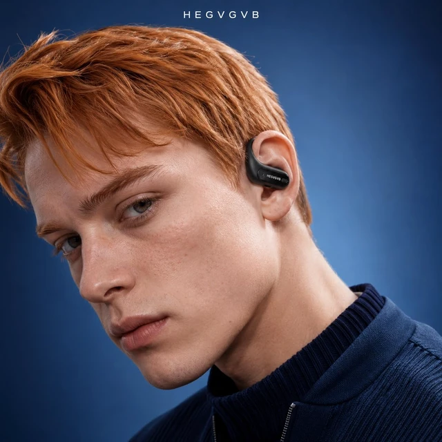 Alt view image 2 of 7 - Open Ear Earbuds Wireless Earbuds-Bluetooth Earbuds, Running Headphones - Bluetooth 5.3 Ear Hook Earbuds with Mic - AI Translator Earbuds for Sports, Workout, Travel