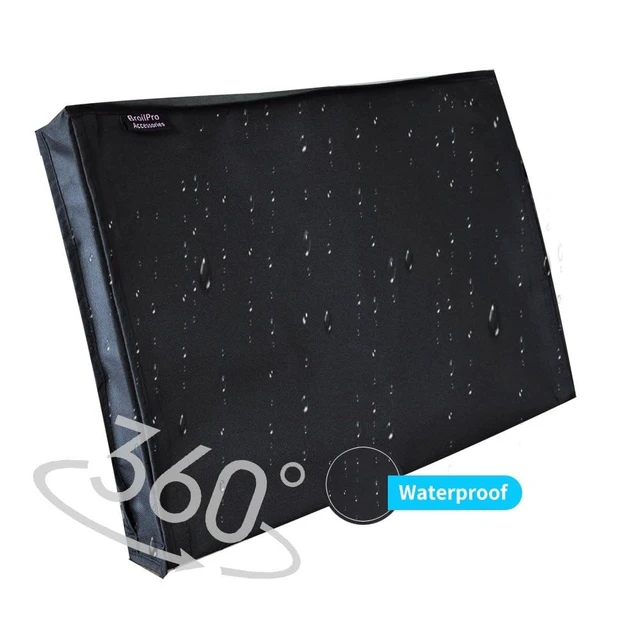 Alt view image 4 of 7 - Outdoor 55" TV Set Cover,Scratch Resistant Liner Protect LED Screen Best-Compatible with Standard Mounts and Stands (Black)