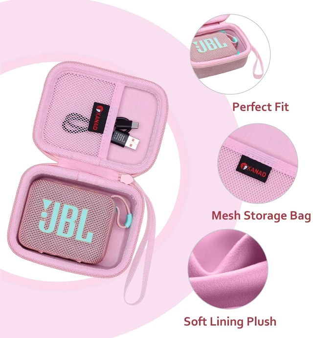 Alt view image 2 of 6 - Hard Case Compatible with JBL Go 4 / GO 5 / Go 3 Ultra Speaker, Pink