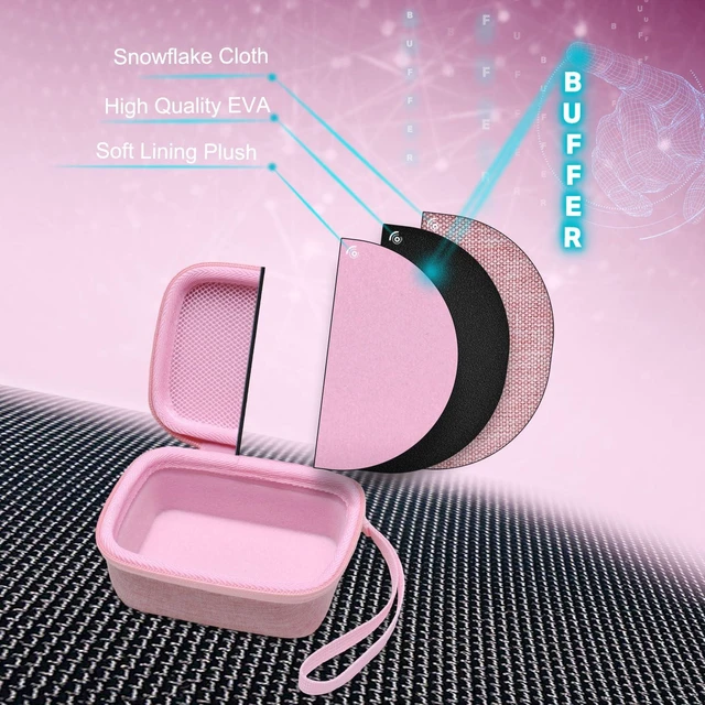 Alt view image 5 of 6 - Hard Case Compatible with JBL Go 4 / GO 5 / Go 3 Ultra Speaker, Pink