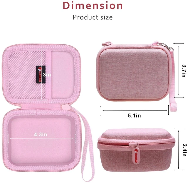 Alt view image 3 of 6 - Hard Case Compatible with JBL Go 4 / GO 5 / Go 3 Ultra Speaker, Pink