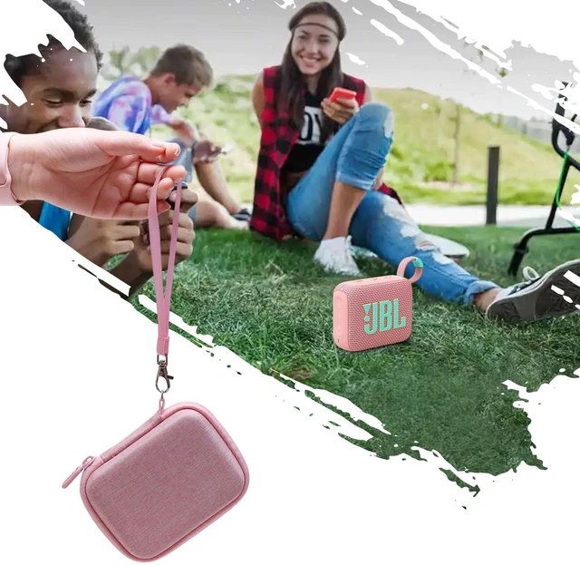 Alt view image 6 of 6 - Hard Case Compatible with JBL Go 4 / GO 5 / Go 3 Ultra Speaker, Pink