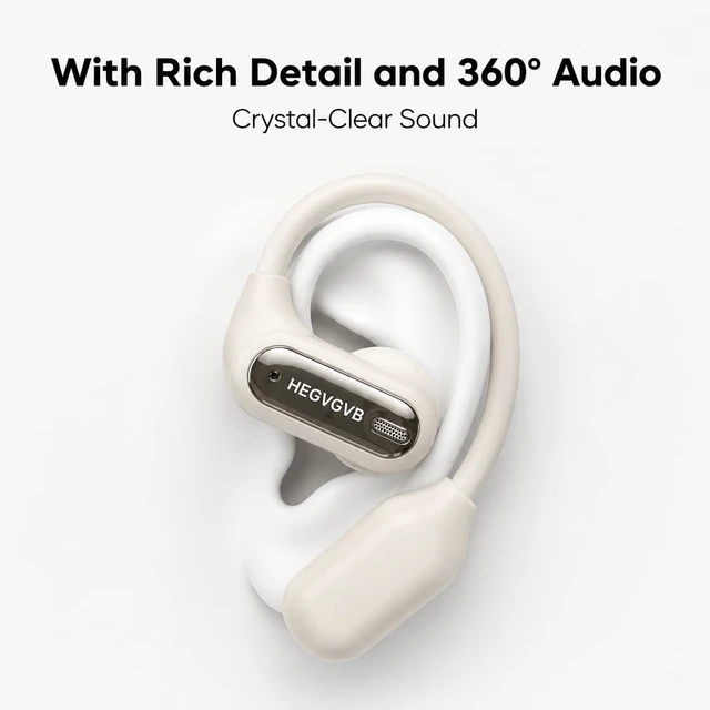 Alt view image 5 of 7 - Open Ear Headphones Wireless Earbuds-Ear Hook Earbuds, Bluetooth Earbuds, Running Headphones - Bluetooth 5.3 Open Ear Earbuds with Mic, AI Translation Earbuds for Workout, Travel, Business
