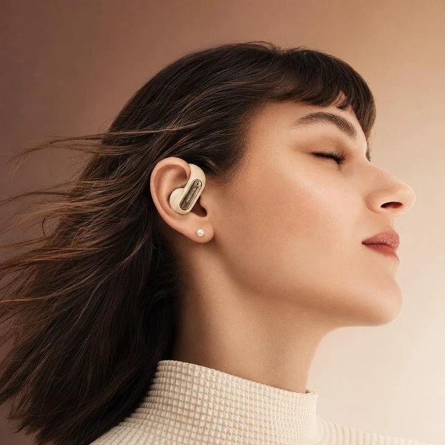 Alt view image 6 of 7 - Open Ear Headphones Wireless Earbuds-Ear Hook Earbuds, Bluetooth Earbuds, Running Headphones - Bluetooth 5.3 Open Ear Earbuds with Mic, AI Translation Earbuds for Workout, Travel, Business