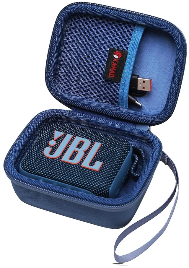 Main image of Hard Case Compatible with JBL Go 4 / GO 5 / Go 3 Ultra Speaker, Blue