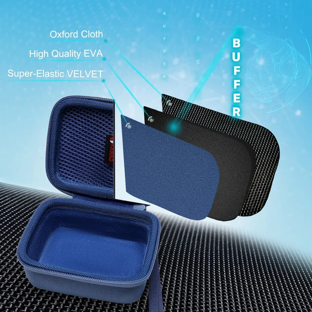 Alt view image 3 of 6 - Hard Case Compatible with JBL Go 4 / GO 5 / Go 3 Ultra Speaker, Blue