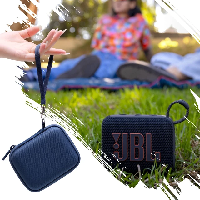 Alt view image 6 of 6 - Hard Case Compatible with JBL Go 4 / GO 5 / Go 3 Ultra Speaker, Blue