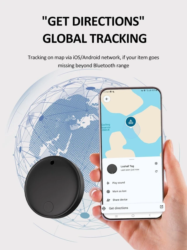 Alt view image 4 of 7 - Tracker Tags for Android & iOS, Smart Tag for Luggage, Wallet, Keys Key Finder Tracking Device, Both Works with Apple Find My & Google's Find Hub - 2 Pack