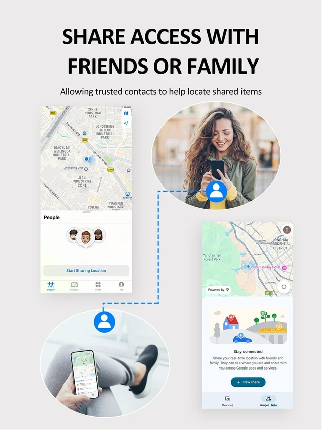 Alt view image 5 of 7 - Tracker Tags for Android & iOS, Smart Tag for Luggage, Wallet, Keys Key Finder Tracking Device, Both Works with Apple Find My & Google's Find Hub - 2 Pack