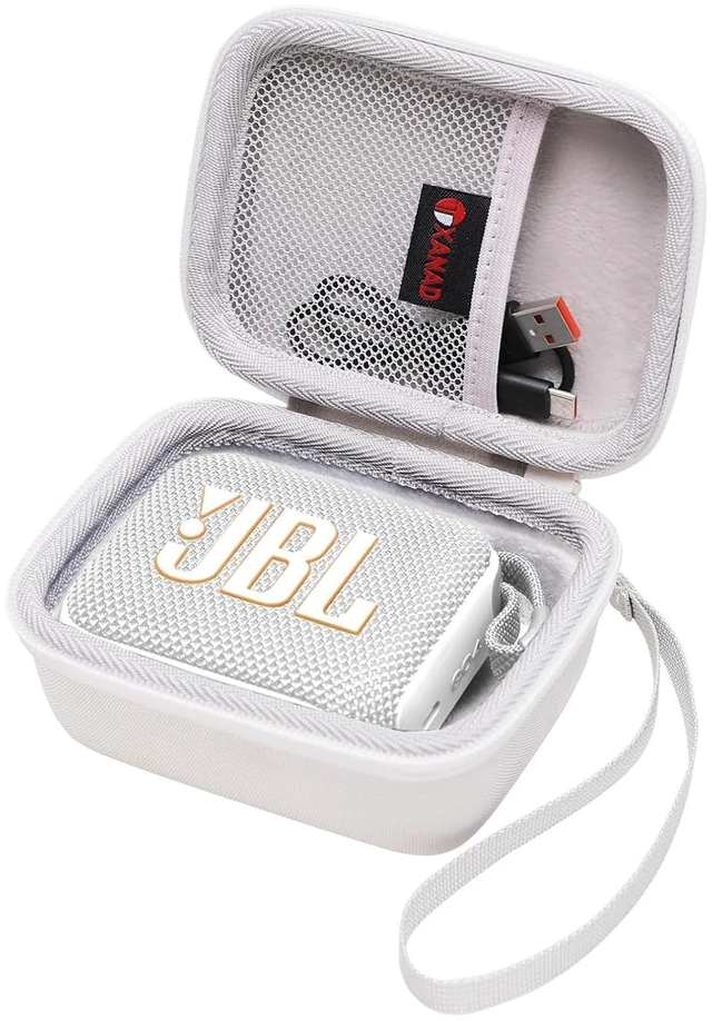 Main image of Hard Case Compatible with JBL Go 4 / GO 5 / Go 3 Ultra Speaker, White
