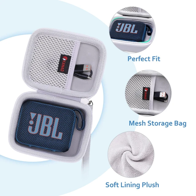 Alt view image 2 of 6 - Hard Case Compatible with JBL Go 4 / GO 5 / Go 3 Ultra Speaker, White