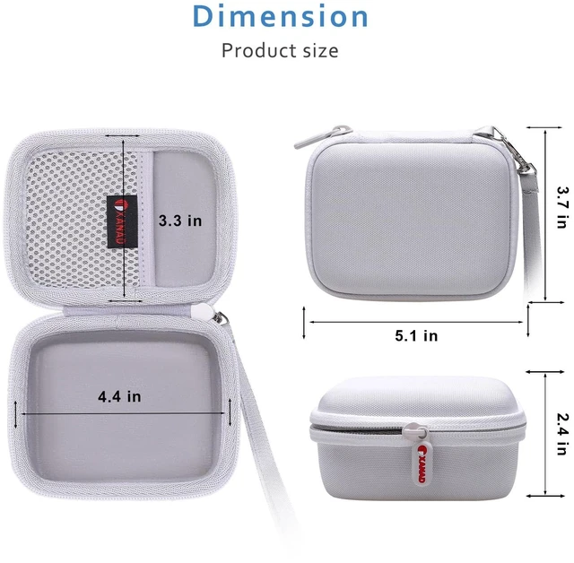 Alt view image 4 of 6 - Hard Case Compatible with JBL Go 4 / GO 5 / Go 3 Ultra Speaker, White