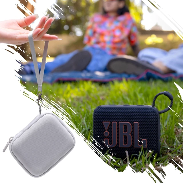 Alt view image 6 of 6 - Hard Case Compatible with JBL Go 4 / GO 5 / Go 3 Ultra Speaker, White