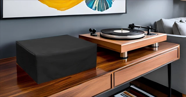 Alt view image 3 of 6 - Turntable Dust Cover,Record Player Turntable Cover,Suitable for Most Models of Record Player Turntables SL-Q300/SL-B250 /SL-B260 /SL-BD20 /SL-BD27 /SL-BD35 /SLD-20 /SL-PC11(Black)