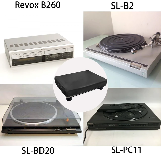 Alt view image 4 of 6 - Turntable Dust Cover,Record Player Turntable Cover,Suitable for Most Models of Record Player Turntables SL-Q300/SL-B250 /SL-B260 /SL-BD20 /SL-BD27 /SL-BD35 /SLD-20 /SL-PC11(Black)