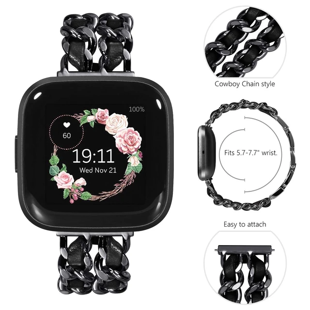 Alt view image 5 of 7 - Compatible for Fitbit Versa/ Versa2 Band for Women