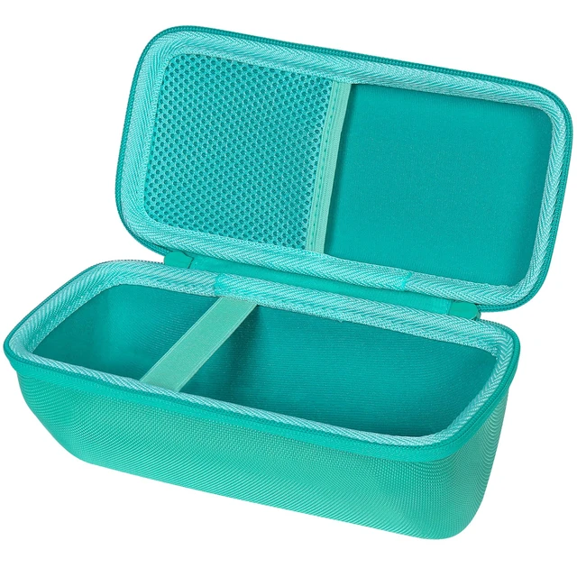 Alt view image 2 of 7 - Hard Case for BolaButty X-GO C27C Bluetooth Speaker Speaker,Teal Travel Protective Storage Bag with Mesh Pocket & Handle, Shockproof EVA Shell and Soft Lining