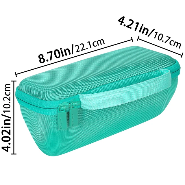 Alt view image 6 of 7 - Hard Case for BolaButty X-GO C27C Bluetooth Speaker Speaker,Teal Travel Protective Storage Bag with Mesh Pocket & Handle, Shockproof EVA Shell and Soft Lining