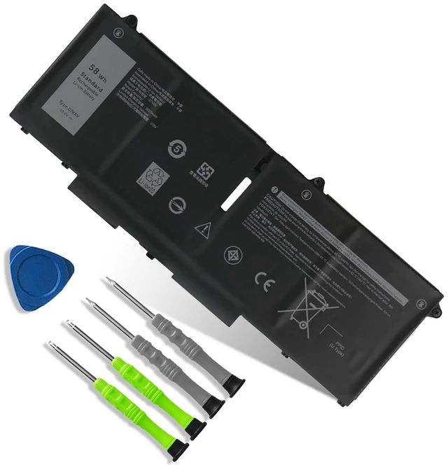 Main image of 07KRV Laptop Battery Replacement for Dell Latitude 5430 5530 Precision 3570 P104F P104F005 P137G P137G004 Series M69D0 H4PVC 0H4PVC Y86WG 0Y86WG 08WRCR 078FWY 4FVJG O7KRV 15.2V 58Wh 3625mAh