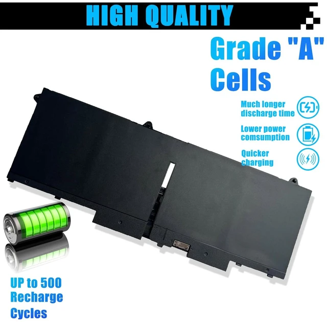 Alt view image 5 of 7 - 07KRV Laptop Battery Replacement for Dell Latitude 5430 5530 Precision 3570 P104F P104F005 P137G P137G004 Series M69D0 H4PVC 0H4PVC Y86WG 0Y86WG 08WRCR 078FWY 4FVJG O7KRV 15.2V 58Wh 3625mAh