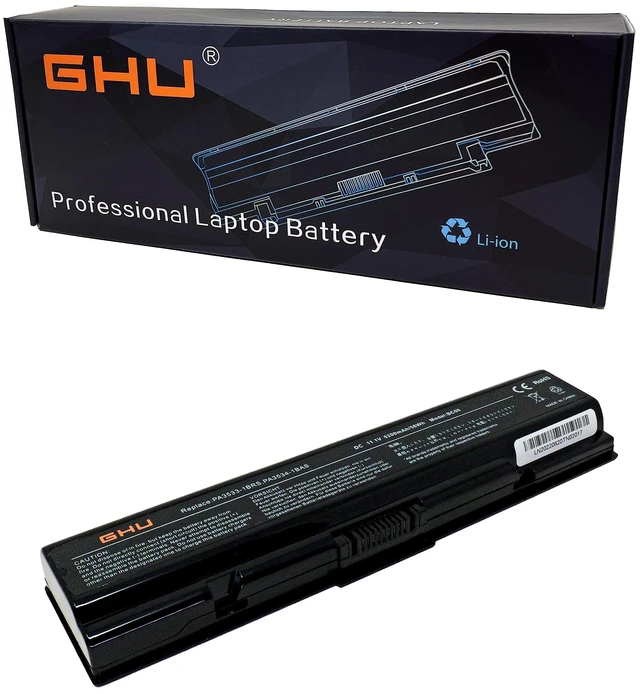 Main image of PA3534U-1BRS Laptop Battery 58Wh Replacement for Toshiba Satellite A200 A205 A210 A300 A305 L305 L300D, Compatible with PA3533U PA3535U