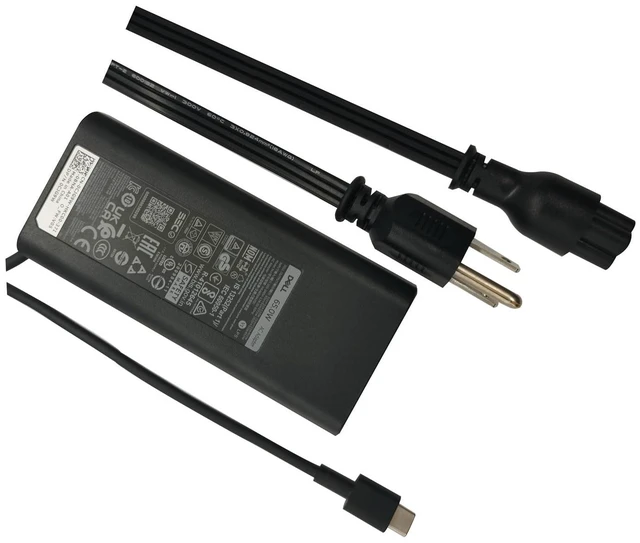 Alt view image 4 of 7 - Laptop Charger 65W USB-C,3.25A 20V AC Adapter with Power Cord Cable,0WMDHR 0VT148 0CJG9W 0T3JDJ 0723JG 0GJJYR 0FTTTJ 02WDR5 0T8W34, Black, HKA65NM200