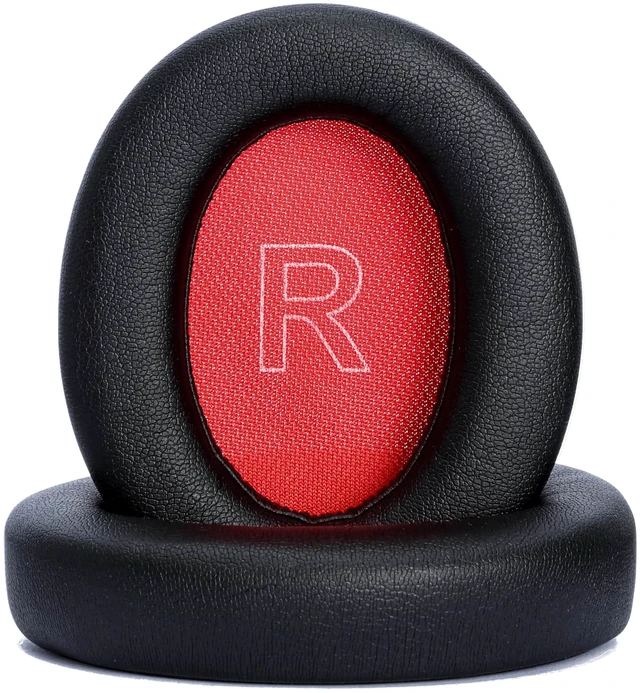 Main image of Replacement Ear Pads Compatible with Anker Soundcore Life Q10 Black+red for Soundcore Life Q10BT, Life 2 NEO BT headphone Memory Foam/Protein Leather Earpads Earmuffs