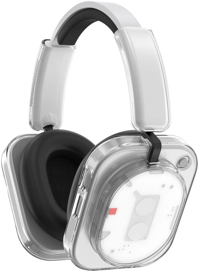 Main image of Case for Nothing Headphone 1,2IN1 Clear TPU Ear Cups Cover & PC Headband Cover, Shell Covers Replacement Shockproof/Washable/Dust-Proof/Scratch-Resistant for Men Women (Clear)