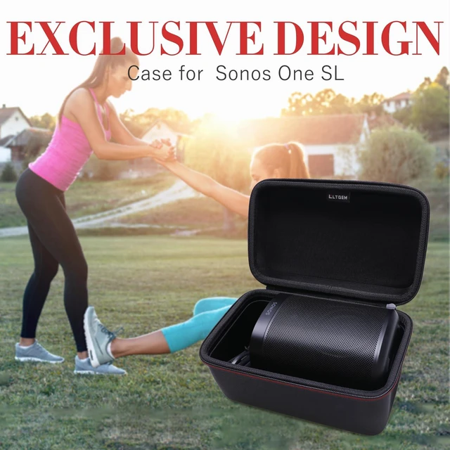 Alt view image 6 of 6 - LTGEM Smart Speaker Case Compatible with Sonos Era 100 Speaker/Sonos One SL- Travel Protective Carrying Storage Bag (Black)
