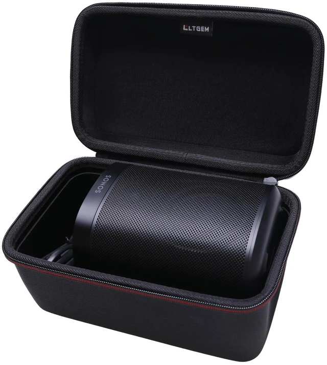 Main image of LTGEM Smart Speaker Case Compatible with Sonos Era 100 Speaker/Sonos One SL- Travel Protective Carrying Storage Bag (Black)