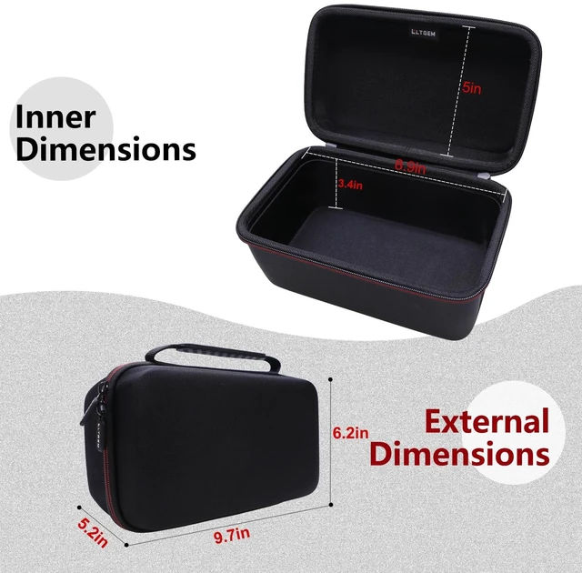 Alt view image 3 of 6 - LTGEM Smart Speaker Case Compatible with Sonos Era 100 Speaker/Sonos One SL- Travel Protective Carrying Storage Bag (Black)