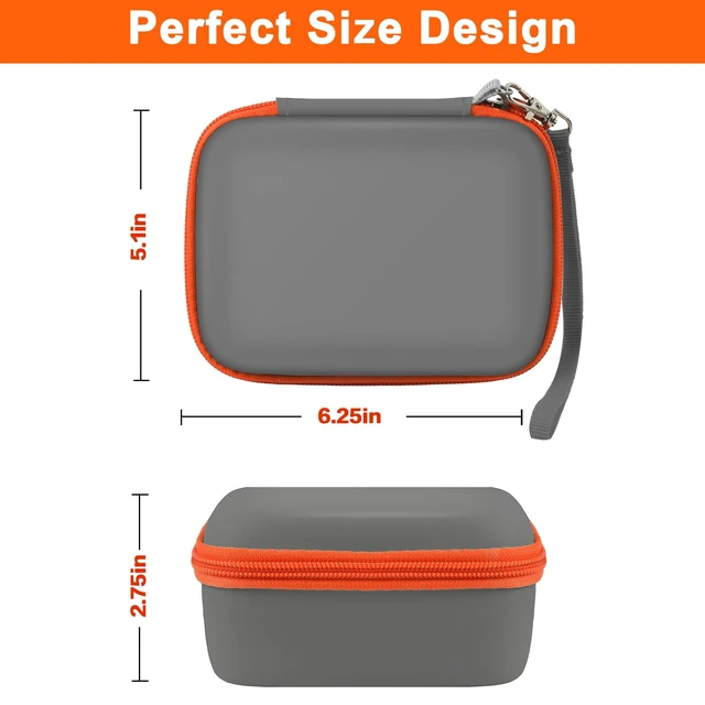 Alt view image 3 of 7 - Travel Case Compatible with Yoto Mini Kids Audio & Music Player, Holder Bag for Childrens Speaker Plays Audiobook Cards -Grey