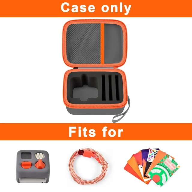 Alt view image 2 of 7 - Travel Case Compatible with Yoto Mini Kids Audio & Music Player, Holder Bag for Childrens Speaker Plays Audiobook Cards -Grey