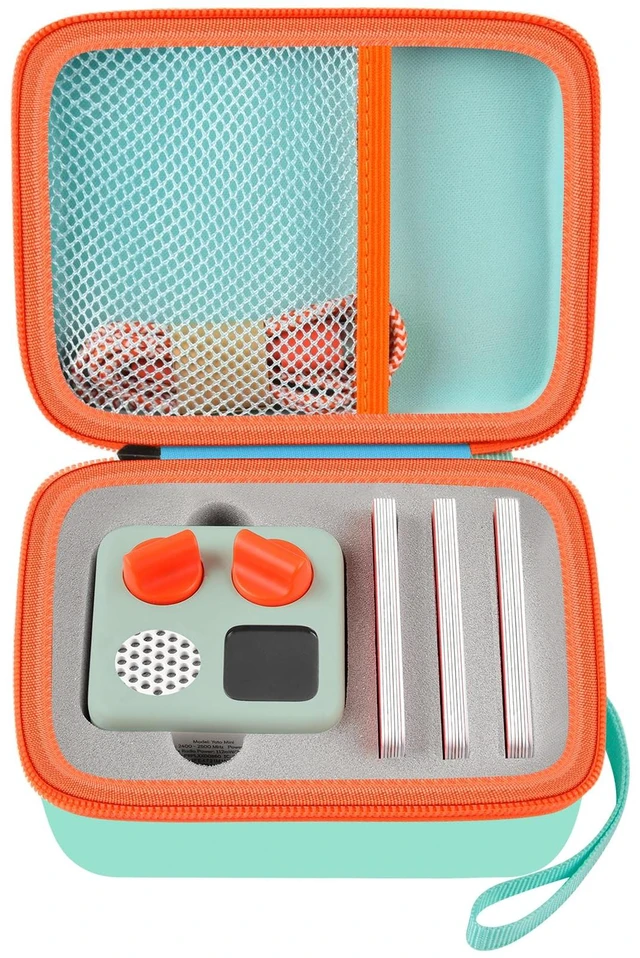 Main image of Travel Case Compatible with Yoto Mini Kids Audio & Music Player, Holder Bag for Childrens Speaker Plays Audiobook Cards -Green