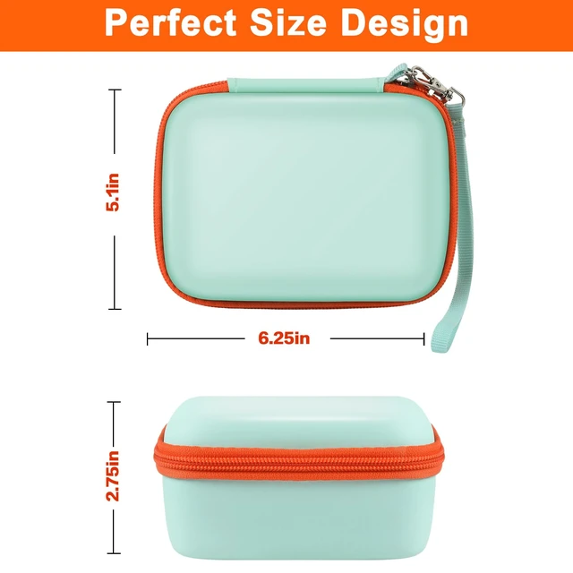 Alt view image 3 of 7 - Travel Case Compatible with Yoto Mini Kids Audio & Music Player, Holder Bag for Childrens Speaker Plays Audiobook Cards -Green