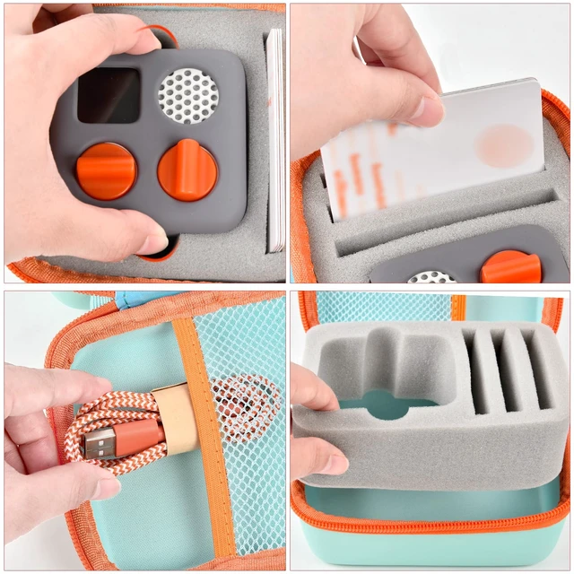 Alt view image 5 of 7 - Travel Case Compatible with Yoto Mini Kids Audio & Music Player, Holder Bag for Childrens Speaker Plays Audiobook Cards -Green