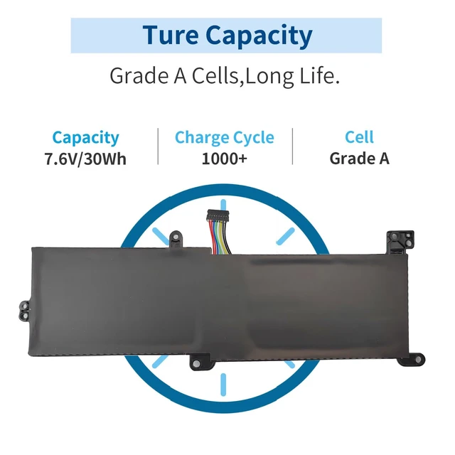 Alt view image 3 of 6 - L16M2PB2 L16C2PB2 L17L2PF1 Battery for Lenovo IdeaPad 330 320 S145 330-15IKB 330-15AST 320-17IKB S145-15AST S145-15IWL S145-14IWL L16L2PB2 L16L2PB1 L16L2PB3 L16S2PB1 L16M2PB3