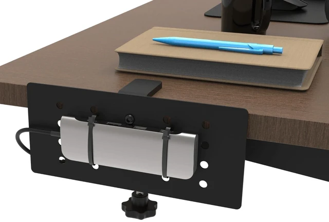 Main image of Docking Station Side-Mount Bracket Holder-Compatible with Dell/Thunderbolt Dock/Thinkpad USB C Docking Station