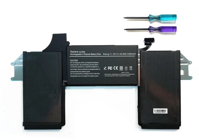 Main image of A2389 A2337 Laptop Battery Compatible with MacBook Air 13 Inch A2337 M1 2020 EMC 3598 MGN53LL/A MGN83LL/A MGN63LL/A MGN93LL/A MGND3LL/A MGN73LL/A MGNA3LL/A MGNE3LL/A MVH22LL/A Series(11.39V 49.9Wh)
