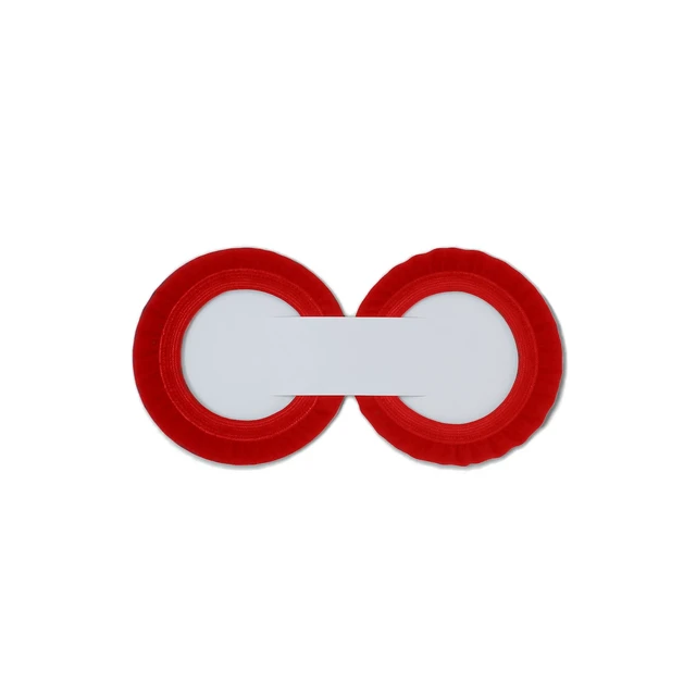 Alt view image 4 of 5 - RF Blocking Headset Covers Shielding for On-Ear Wireless Headsets, Headphones Reduces RF Exposure Between 90-98% Fits Most On-Ear Headsets (Red, Medium)