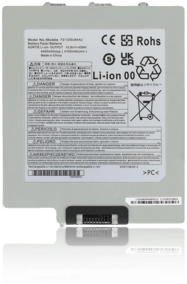 Main image of 10.8V 45Wh 4400mAh FZ-VZSU84AU Battery for Panasonic Toughpad FZ-G1 Tablet Compatible with FZ-VZSU84U FZ-VZSU89U FZ-VZSU96U FZ-VZSU97U FZ-G1AABDXER Series FZ-VZSU84A2R FZ-VZSU84A2K FZ-VZSU84A2U