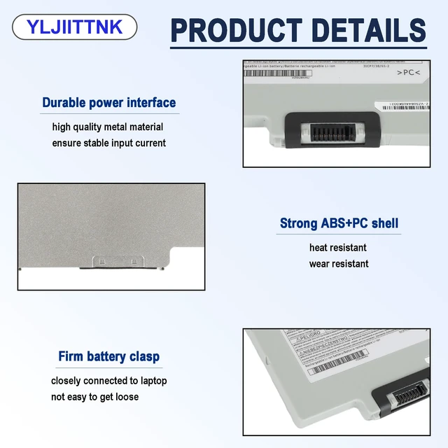 Alt view image 4 of 7 - 10.8V 45Wh 4400mAh FZ-VZSU84AU Battery for Panasonic Toughpad FZ-G1 Tablet Compatible with FZ-VZSU84U FZ-VZSU89U FZ-VZSU96U FZ-VZSU97U FZ-G1AABDXER Series FZ-VZSU84A2R FZ-VZSU84A2K FZ-VZSU84A2U