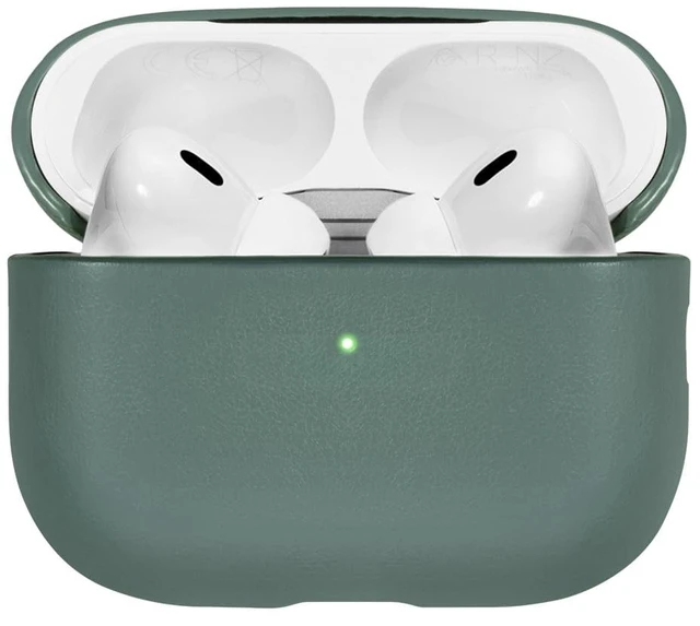 Alt view image 3 of 7 - (Re) Classic Case for AirPods Pro 2 Premium Plant-Based Materials Supports Wireless Chargers Compatible with AirPods Pro, AirPods Pro 2nd Gen (Slate Green)