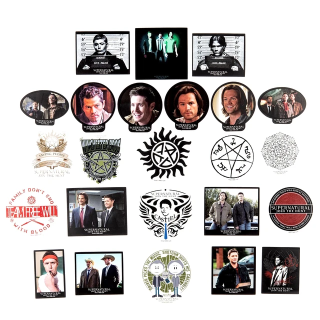 Alt view image 6 of 7 - ConQuest Supernatural Decal Bundle 120 Unique Supernatural Stickers, 5 Clear Stickers, Waterproof, UV & Scratch Resistant Sticker Decals, Officially Licensed