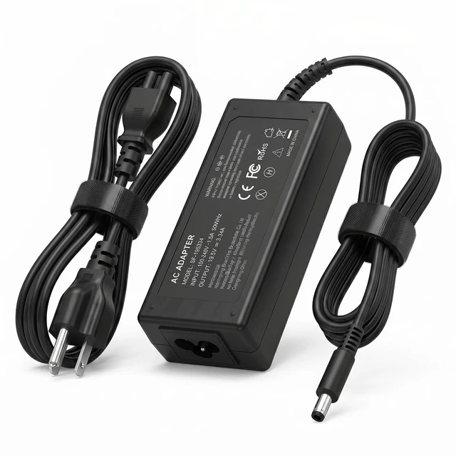 Main image of 65W Laptop Charger for Dell Vostro 13 14 15 16 3000 5000 Series 5620 5410 for Dell Vostro 3520 3530 3420 3510 5410 5510 5501 5620 for Dell 65w 4.5mm ac Adapter, 19.5V 3.34A Power Cord
