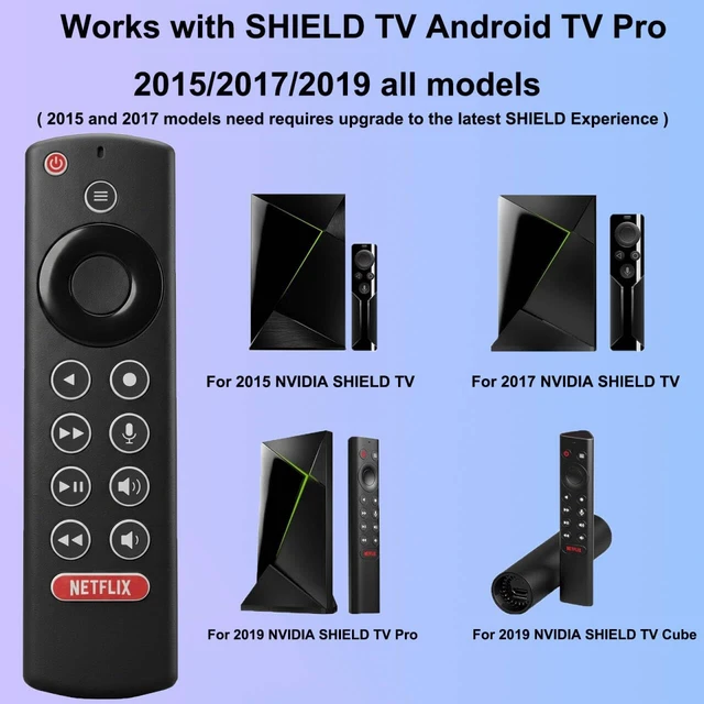 Alt view image 2 of 7 - Voice Replacement for Nvidia Shield TV Remote Control,with Backlit Buttons compatible with NVIDIA Shield TV Pro Streaming Media Player &NVIDIA TV Cube 2015/2017/2019 all models