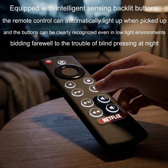 Alt view image 7 of 7 - Voice Replacement for Nvidia Shield TV Remote Control,with Backlit Buttons compatible with NVIDIA Shield TV Pro Streaming Media Player &NVIDIA TV Cube 2015/2017/2019 all models