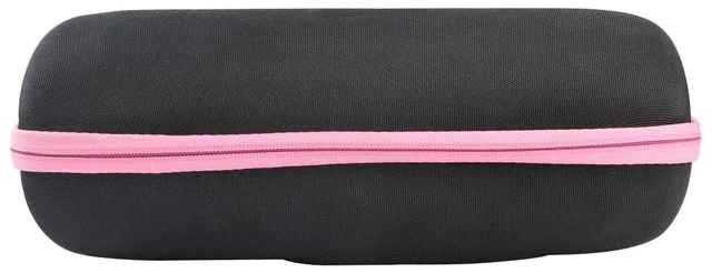 Main image of Hard Travel Case for JBL Charge 5/4 Speaker, Black+ Pink Zipper Portable Travel Bag Replacement with Custom Molded Interior and Handle, Shockproof EVA Shell and Soft Lining