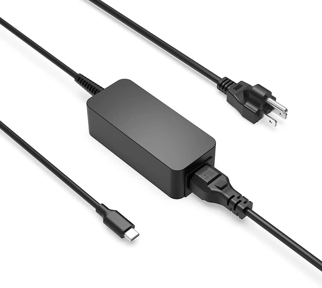 Main image of 45W USB C Charger Fit for HP Chromebook X360 14 Laptop 10Ft Extended Sturdy Cable, (UL Certified Safety), PD Fast Charging